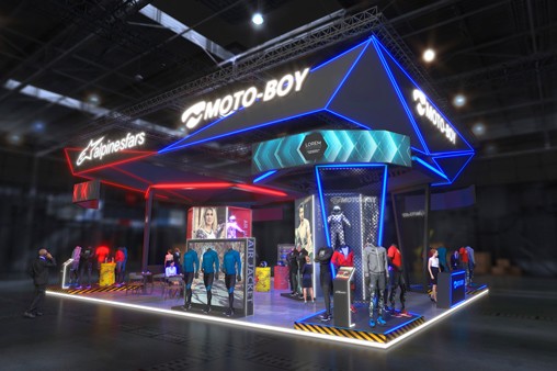 MOTO-BOY重庆摩博会展台设计